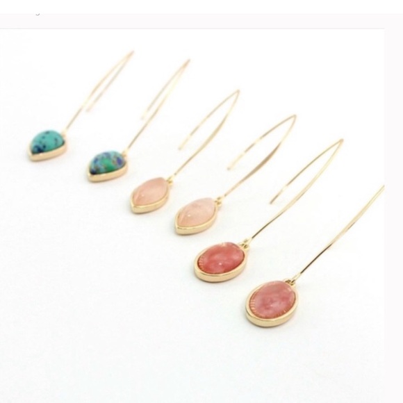 Teardrop Quartz Earrings - Picture 1 of 4